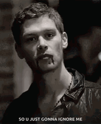 Klaus Mikaelson Ignore Me Mad Expression GIF