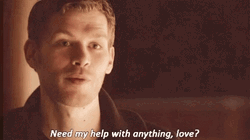 Klaus Mikaelson Need Help Love GIF