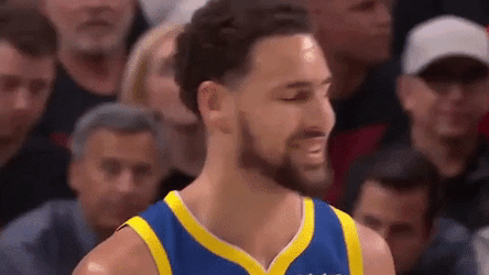 Klay Thompson Big Grin NBA GIF