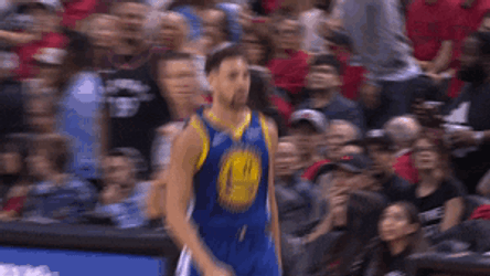 Klay Thompson Energetic Cheers GIF