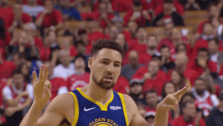 Klay Thompson Hands Down Passive Reaction GIF