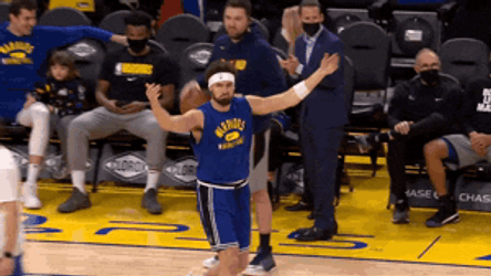 Klay Thompson Rallying The Crowd GIF