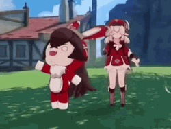 Klee Amber Baron Bunny Dancing GIF
