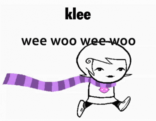 Klee Girl With Purple Scarf Wee Woo GIF