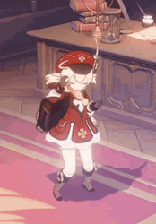 Klee Jumping Raising Arms GIF
