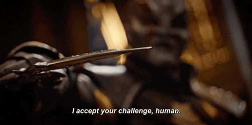 Klingon Kol Accepting Challenge Star Trek GIF