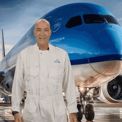 Klm Aviation Plane With Funny Bald Worker GIF