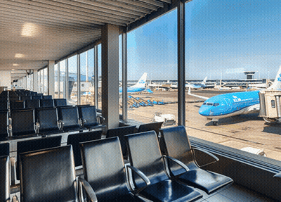KLM Plane On Tarmac GIF