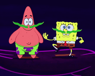 Knee Slap SpongeBob And Patrick Performance GIF