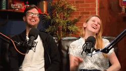 Knee Slap Two Friends Recording GIF