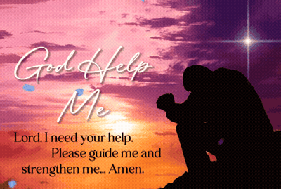 Kneeling Man Sunset God Help Me GIF