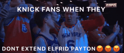 Knick Fans When They Don't Extend Elfrid Payton On ESPN GIF