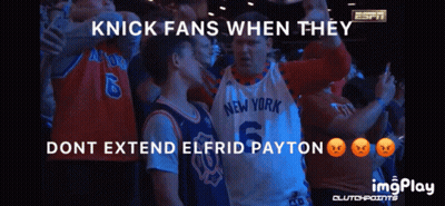 Knick Fans When They Don't Extend Elfrid Payton GIF