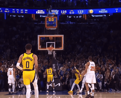 Knicks And Pacers Basketball Game GIF