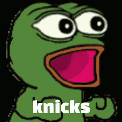 Knicks Pepe The Frog Cheering GIF