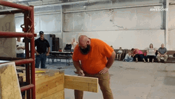 Knife Competition Chop On Wood GIF