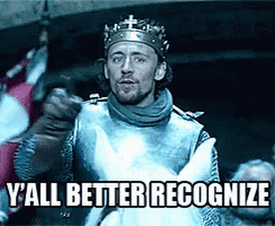 Knight In Armor Pointing Y'all Better Recognize GIF