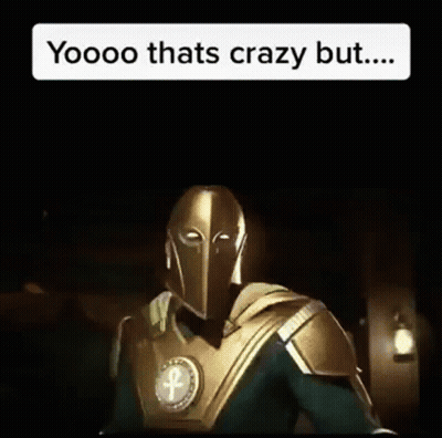 Knight In Armor Standing In Front Of Sign Saying Yoooo Thats Crazy But GIF