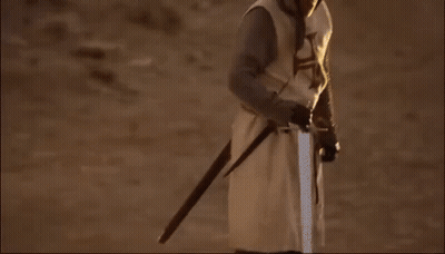 Knight Kneeling With Sword GIF