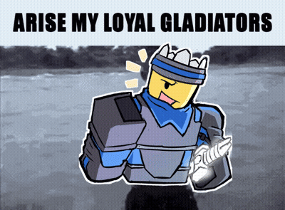 Knight Saying Arise My Loyal Gladiators GIF
