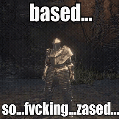 Knight Saying Based So Fucking Zased GIF