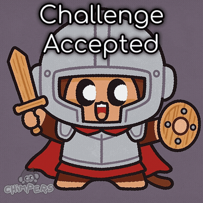 Knight Saying Challenge Accepted GIF