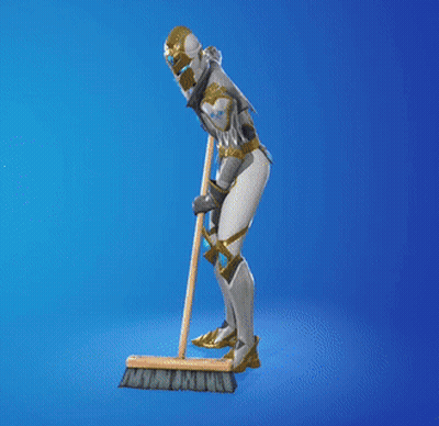 Knight Sweeping Floor GIF