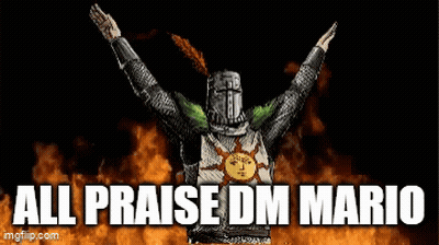 Knight With All Praise DM Mario GIF
