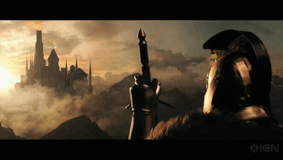 Knight With Arms Up GIF