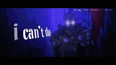 Knight With Glowing Eyes I Can't Do GIF