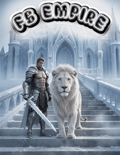 Knight With Sword Next To White Lion FB Empire GIF