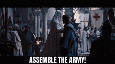 Knights Gathered Assemble The Army GIF