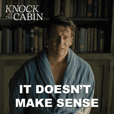 Knock At The Cabin Poster Man In Bathrobe GIF