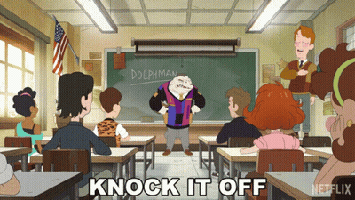 Knock It Off Glenn Dolphman GIF
