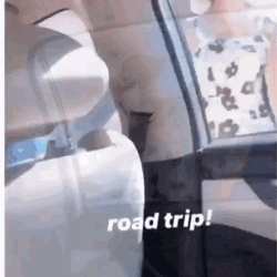 Knocking Girl Road Trip GIF