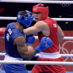 Knockout Anthony Joshua Amateur Boxing GIF