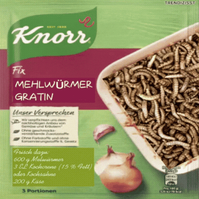 Knorr Fix Mehlwurmer Gratin With Onion And Garlic GIF