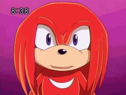 Knuckles The Echidna Blushing Face