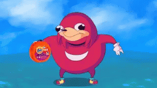 Knuckles The Echidna Holding Basketball GIF