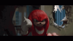 Knuckles The Echidna Scratching Fast