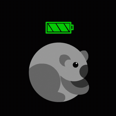 Koala Bear With Full Battery GIF