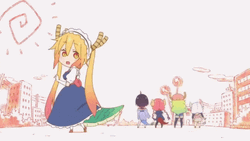 Kobayashi Dragon Maid Tohru Lucoa GIF
