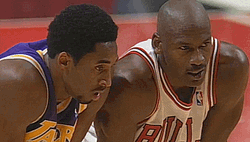 Kobe And Michael Jordan Talking GIF