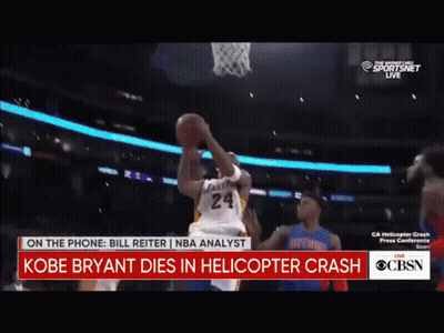 Kobe Bryant Died In A Helicopter Crash On Cbsn GIF