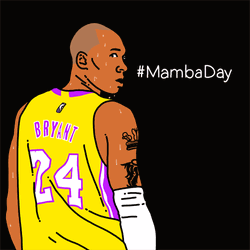 Kobe Bryant Hashtag Mamba Day GIF
