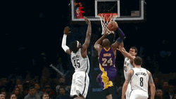 Kobe Bryant Incredible Powerful Dunk GIF