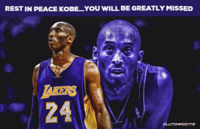Kobe Bryant Rest In Peace Poster GIF