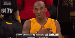Kobe Farewell Hand Gesture GIF