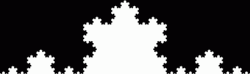 Koch's Snowflake Fractal GIF