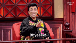 Koffee With Karan Waving Byeeee GIF